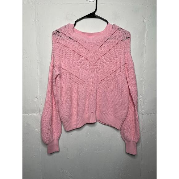 Lilly Pulitzer 100% Cotton Bristow Sweater in Conch Shell Pink Size XS - Picture 1 of 6